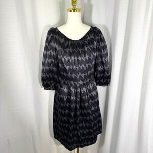 Milly‎ of New York 100% Silk Dress Shift Quiet Luxury USA Made in Women's Sz 12